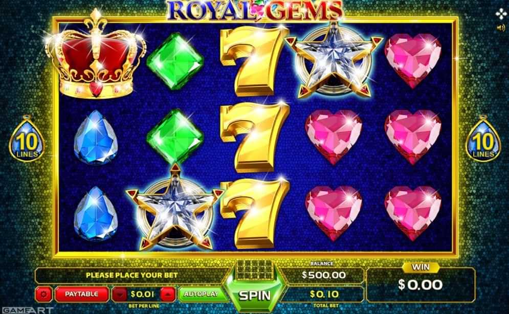 Royal Gems-kolikkopeli