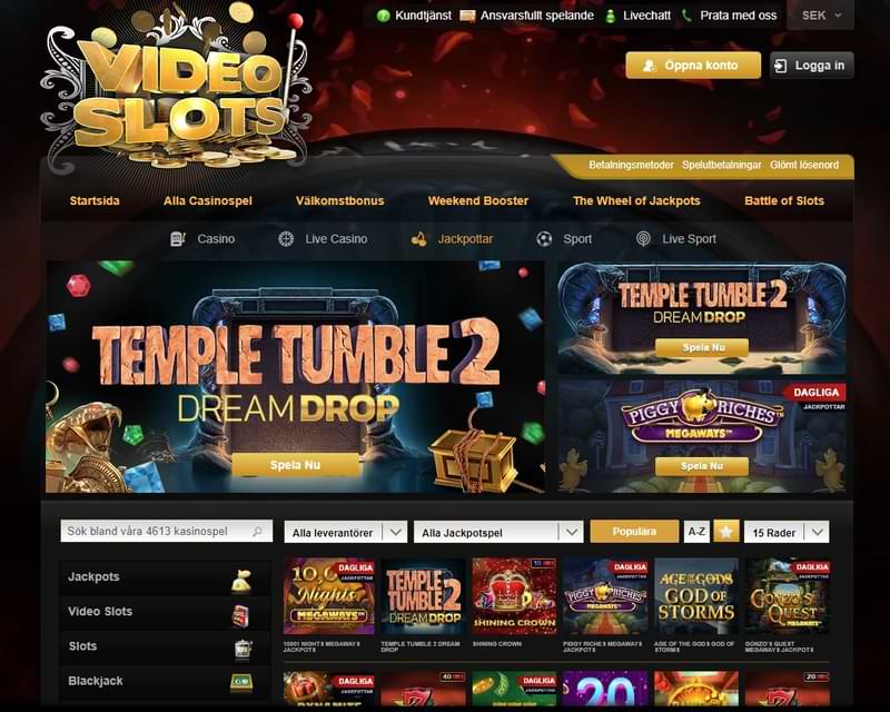Temple Tumble VideoSlots