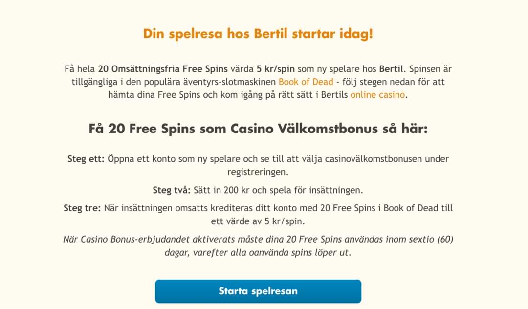 FreeSpins Bertil