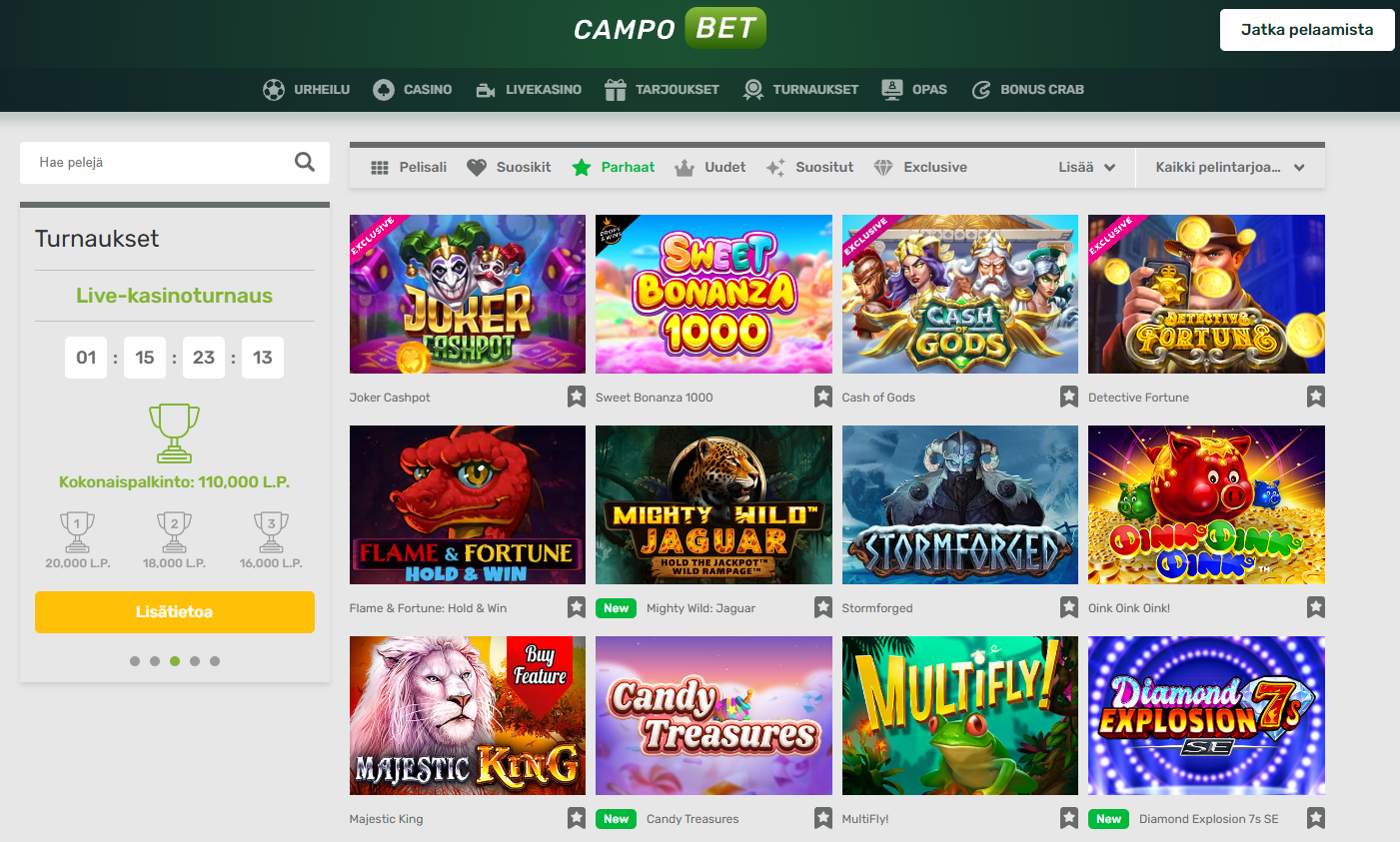 Campobet - pelit