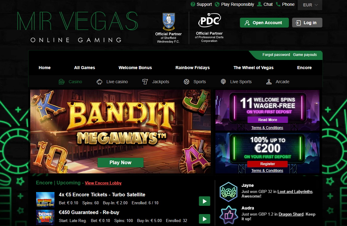 Mr Vegas kasino