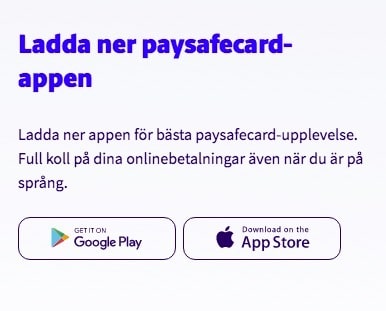 Casinon med paysafecard app